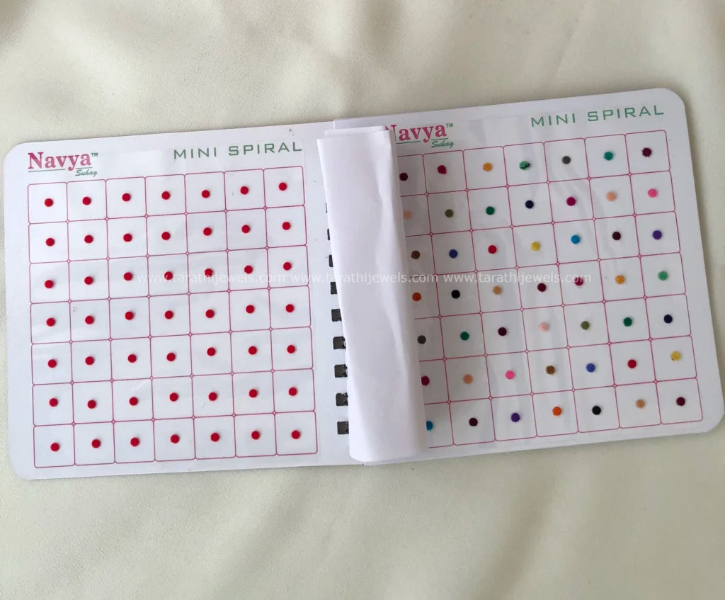 Navya Multi color Plain Bindi Book Size 10 BB16