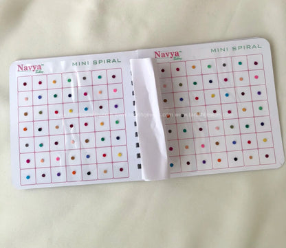 Navya Multi color Plain Bindi Book Size 10 BB16