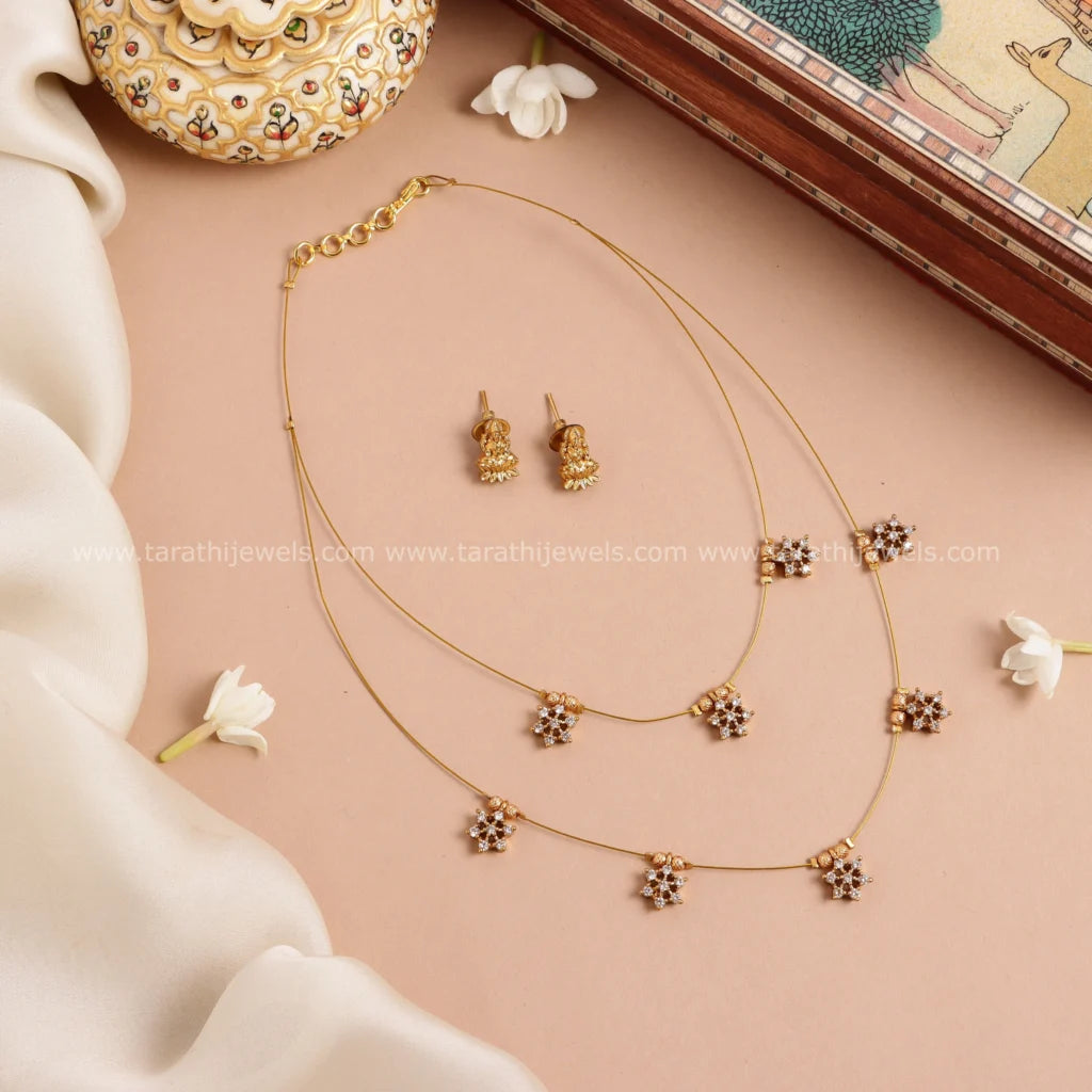 Dual Layered Invisible Necklace N680