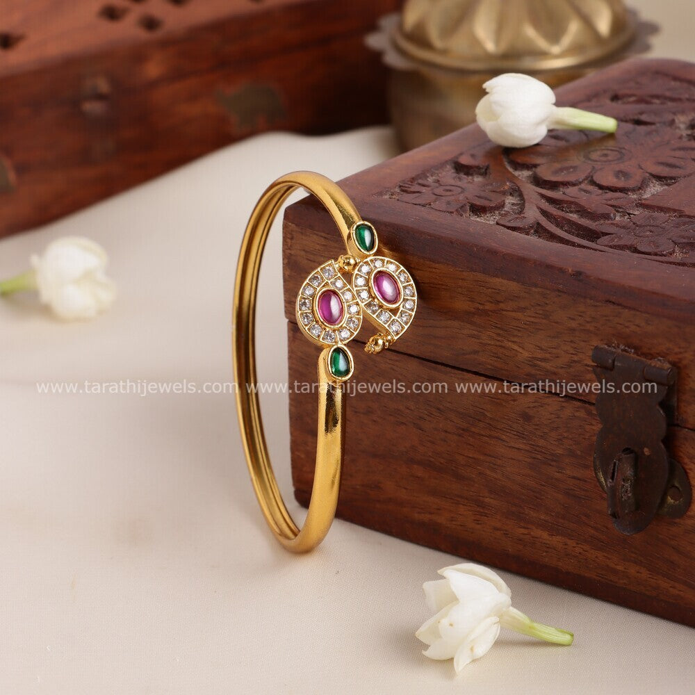 Gold Finish Kada Bangle BA117