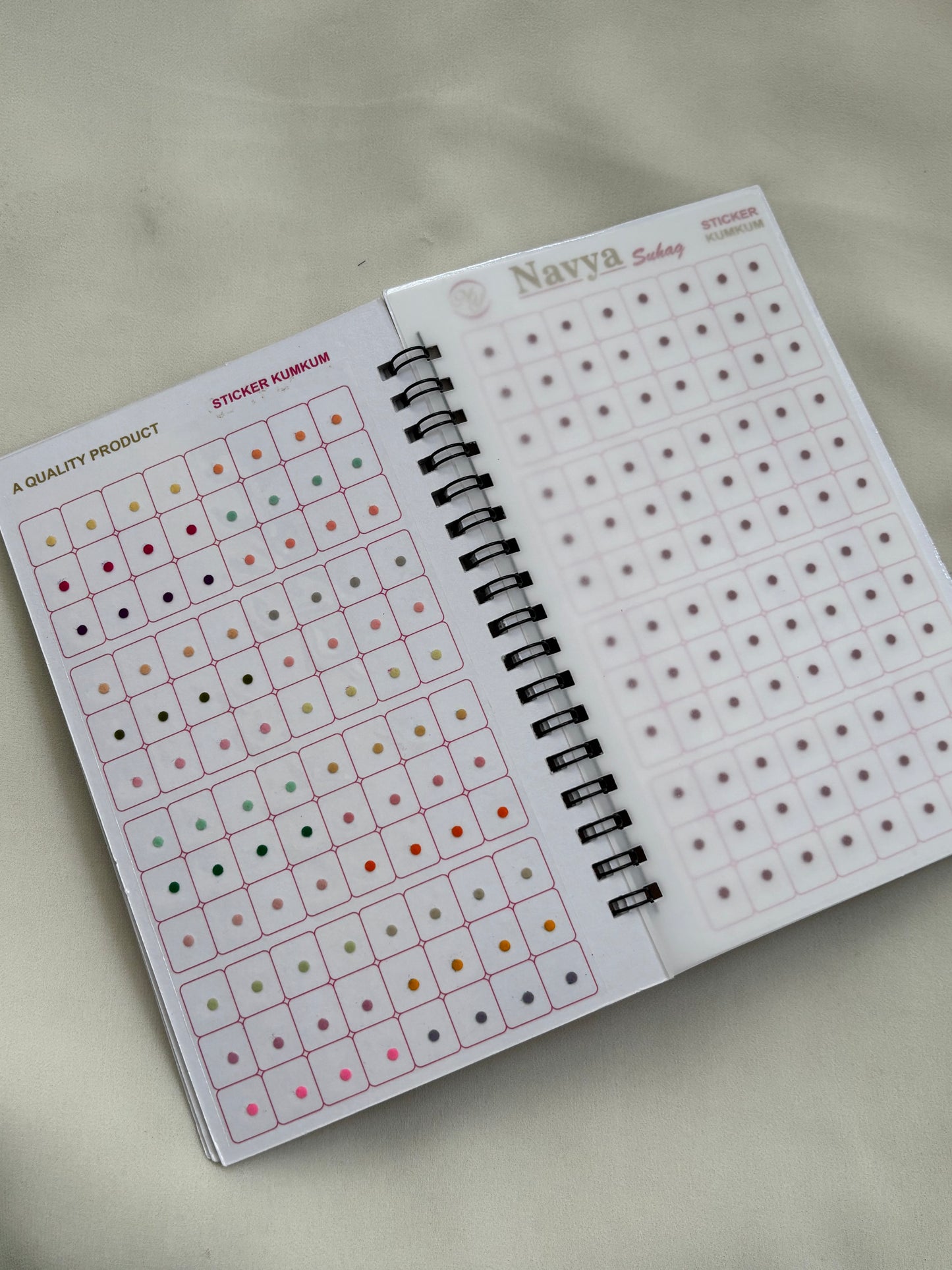 Navya Multi color Bindi Book Size11 BB17