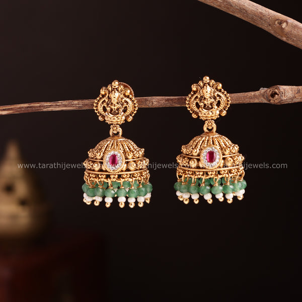 Lakshmi Gold Finish jumka EA711