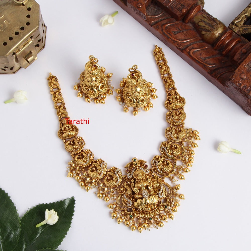 Antique Finish Lakshmi Short Necklace N339