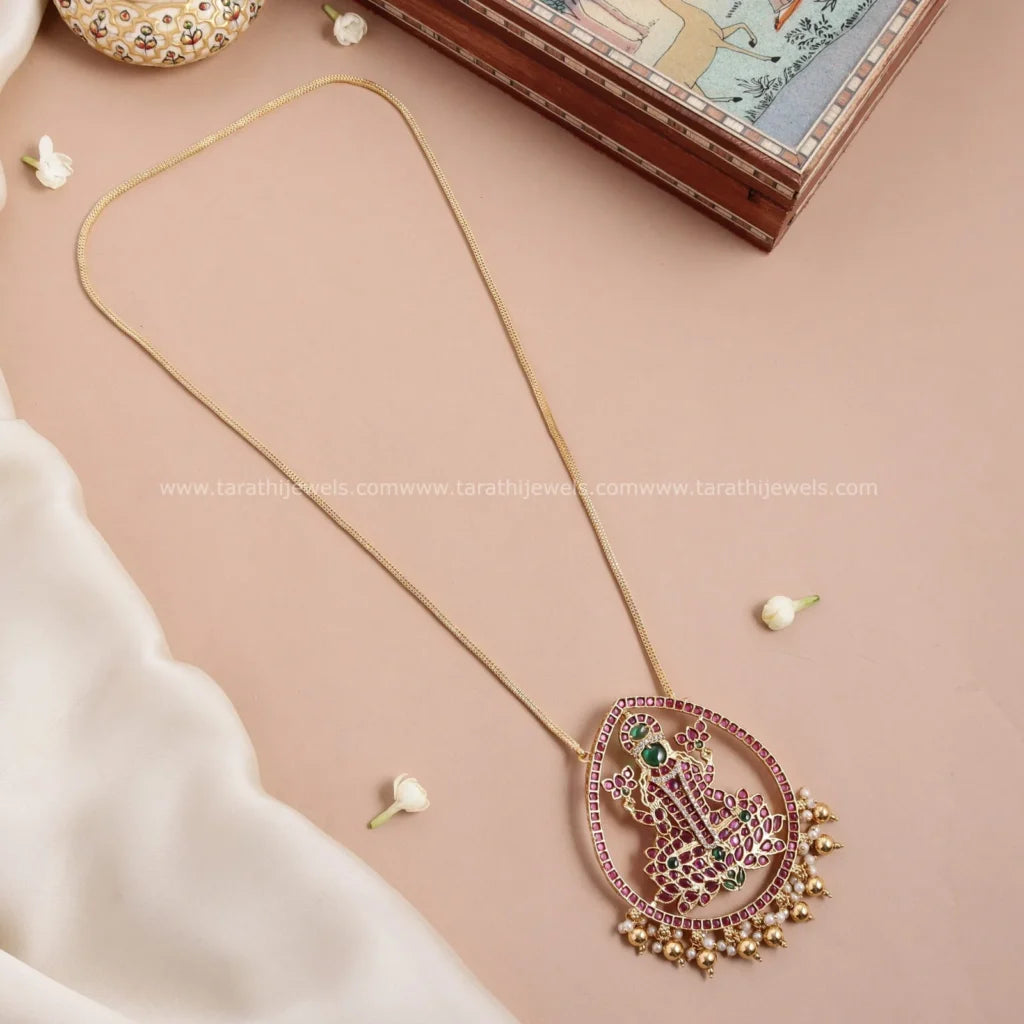MahaLakshmi Pendant  Long Chain HA371