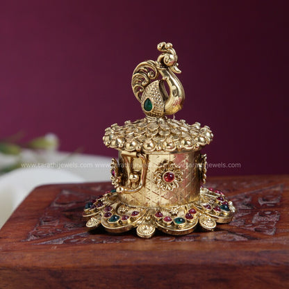 Peacock Kemp Kumkum Box KK15