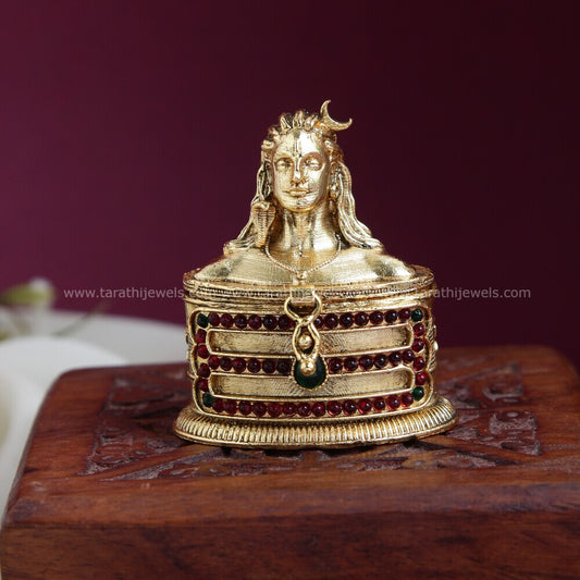 Lord Sivan Kumkum Box KK07