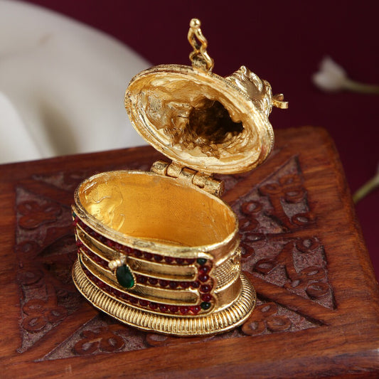 Lord Sivan Kumkum Box KK07