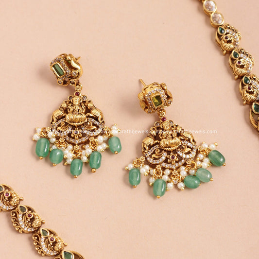 Harini Green Beads Haaram HA372
