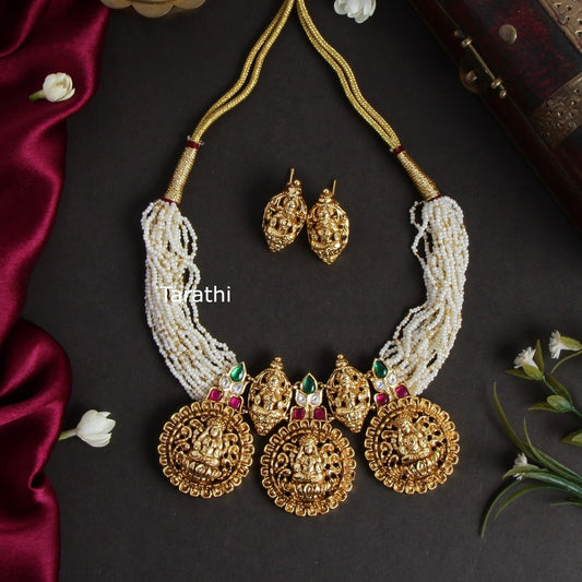 Jadau Pearl Beads choker CH207