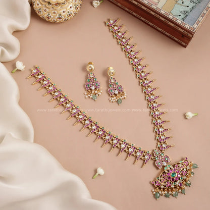 Tarathi Two in one Jadau Kundan Stone Haaram HA375
