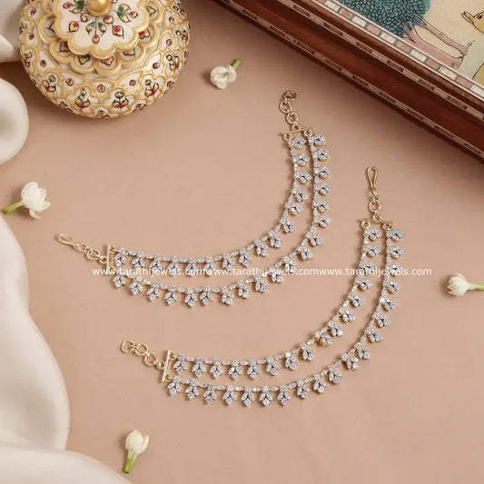Diamond Look alike Earring Chain EC117