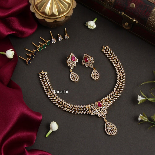 Party Wear Changeable Ad Necklace N350