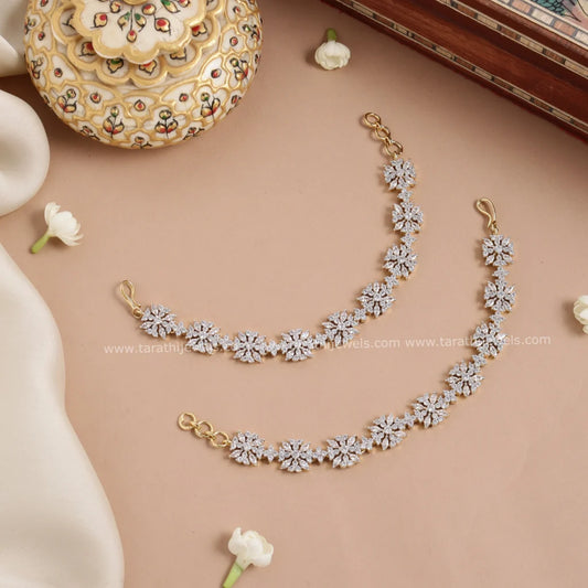 Diamond Look alike Earring Chain EC125