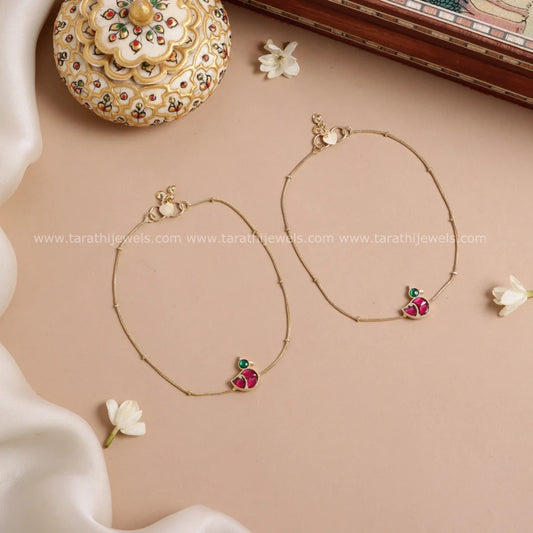 Elegant design Jadau Anklets AK30