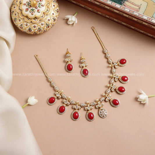 Coral Necklace N675