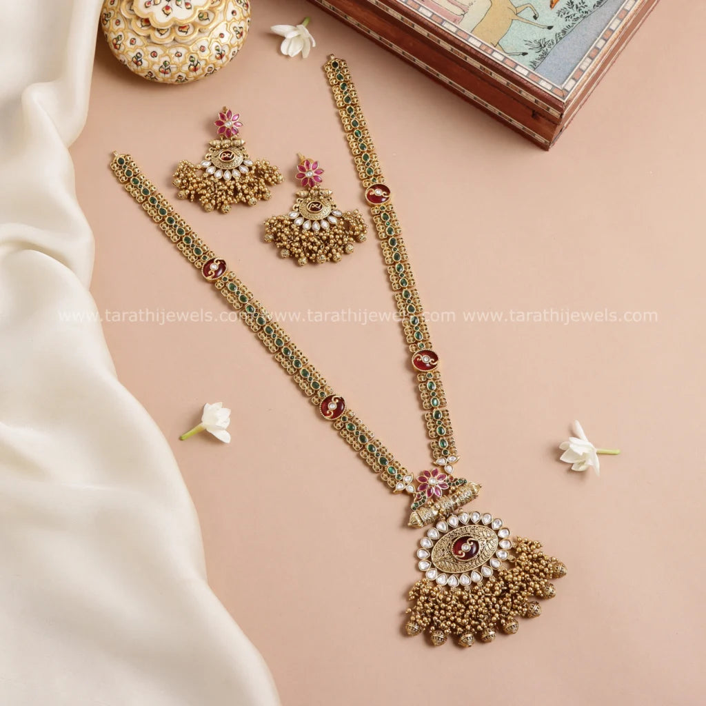 Gold Finish Long Haaram HA271