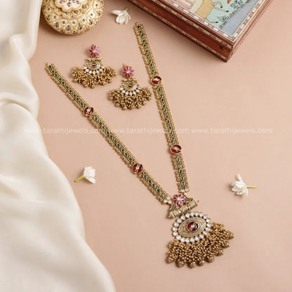 Gold Finish Long Haaram HA271