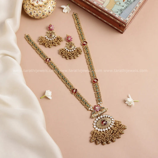 Gold Finish Long Haaram HA271