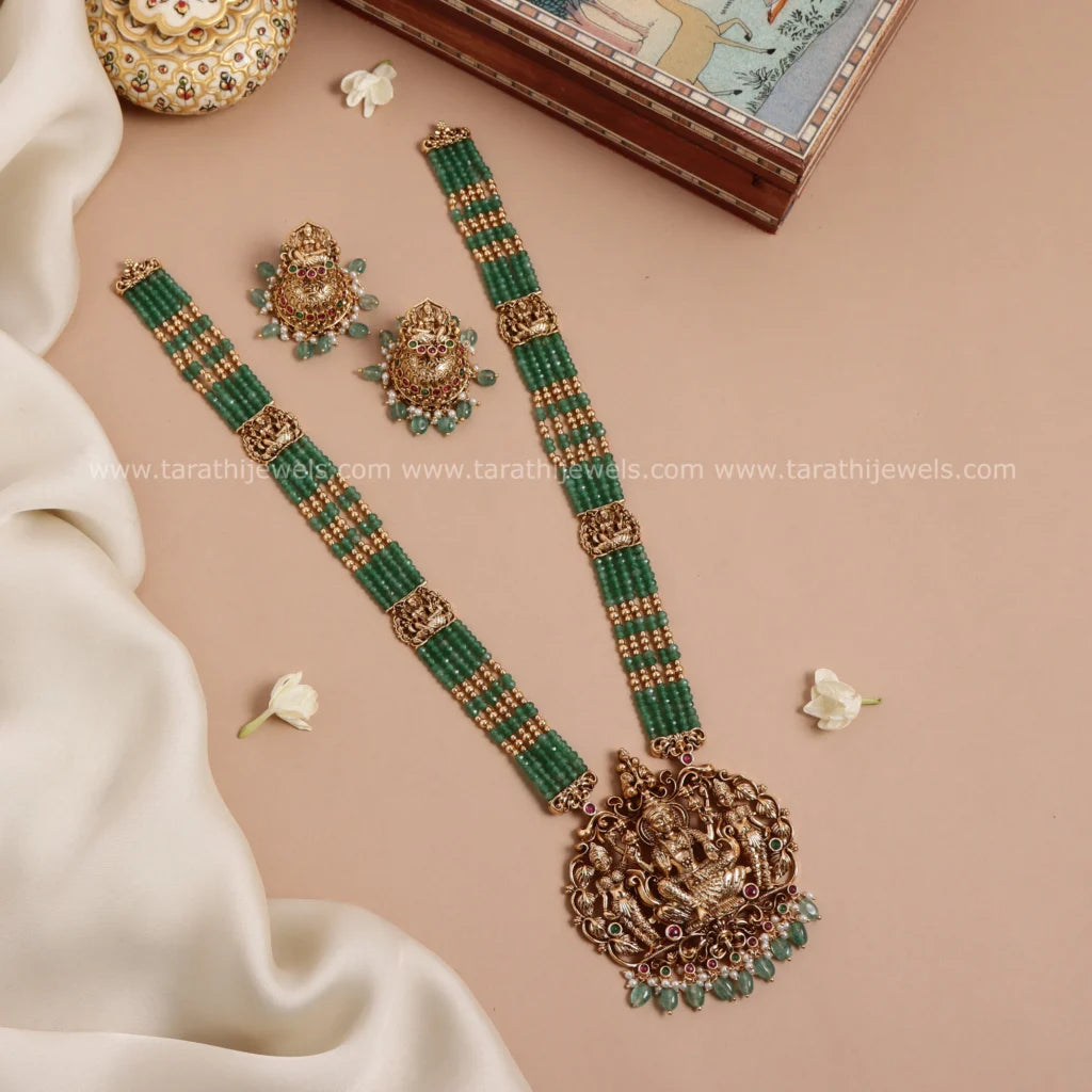 Grand Premium Green Beads Haaram HA265