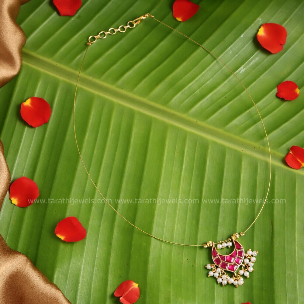 Jadau Kundan Chandbali Necklace N557