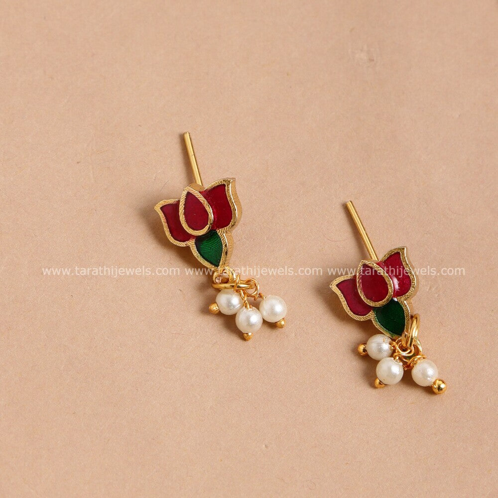 Simple Antique Lotus Necklace N493