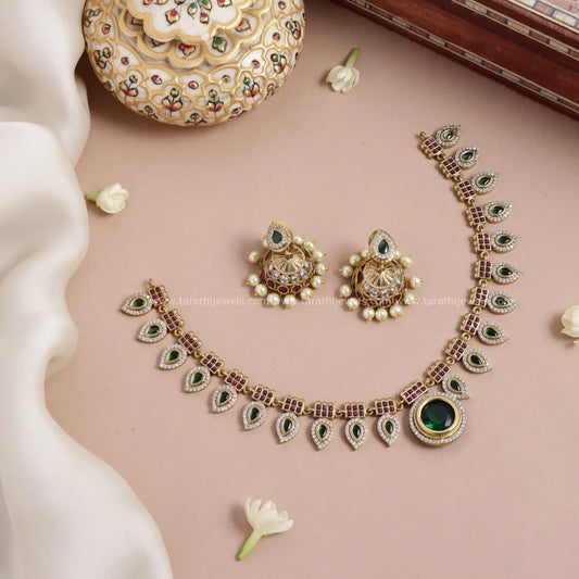 Kerala Traditional Palakka Necklace N825