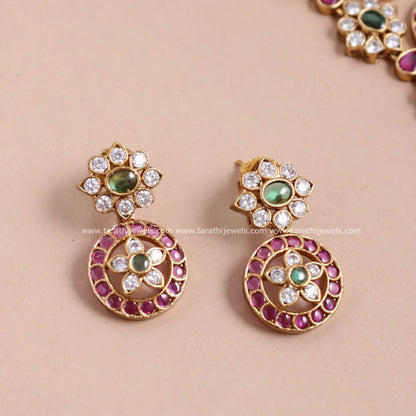 Floral Kemp Long Haaram  HA347
