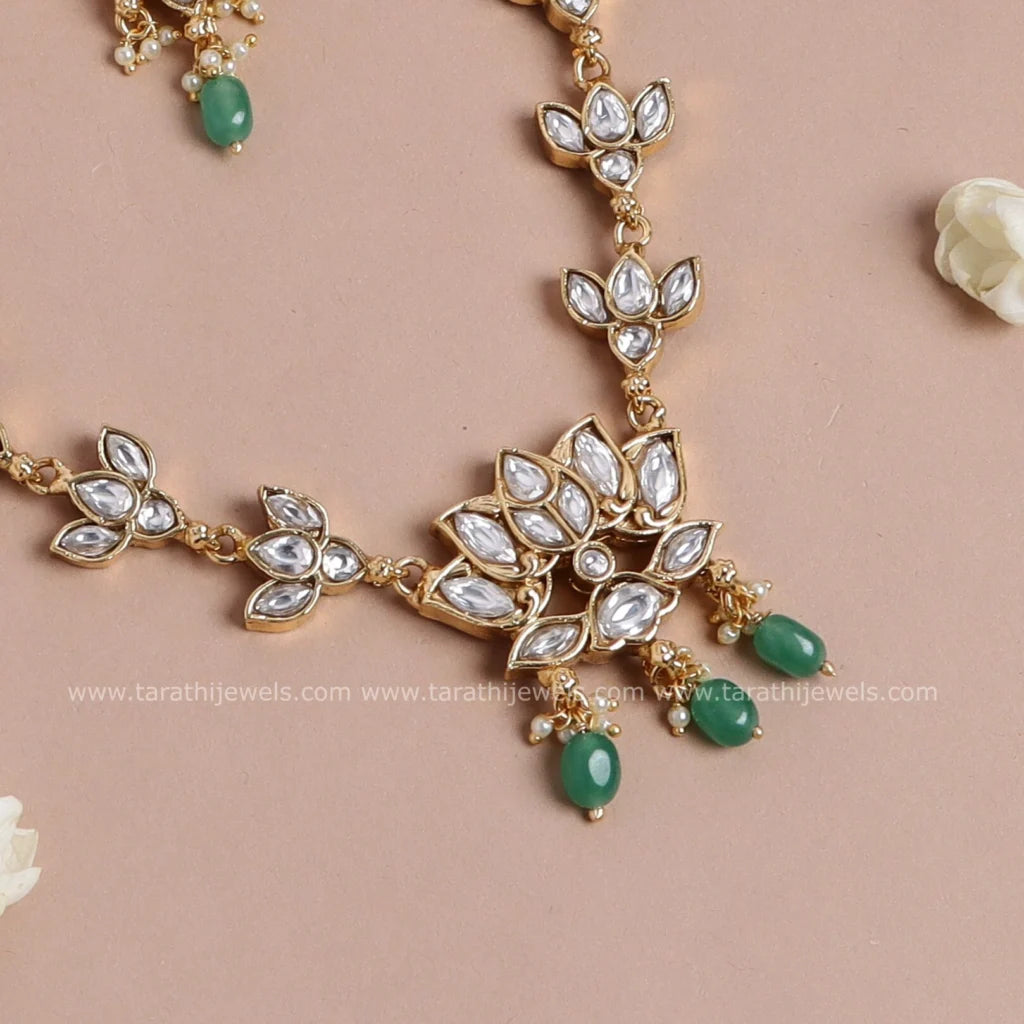Tarathi Two in one Jadau Kundan Stone Necklace N798