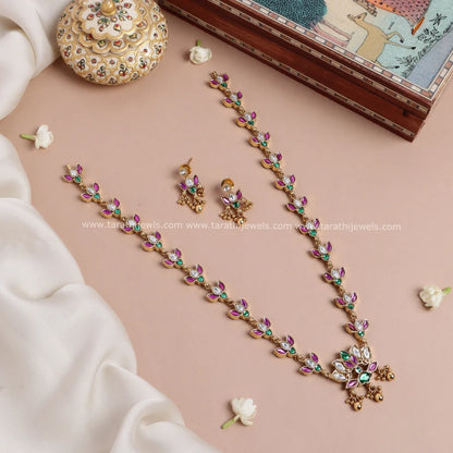 Tarathi Two in one Jadau Kundan Stone Haaram   HA330