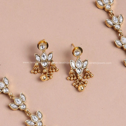 Tarathi Two in one Jadau Kundan Stone Haaram   HA330