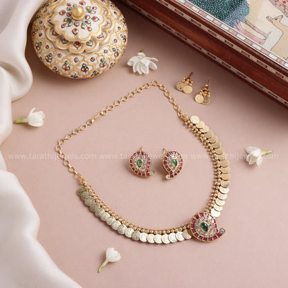 Mango 2 in 1 Lakshmi Coin Necklace N982