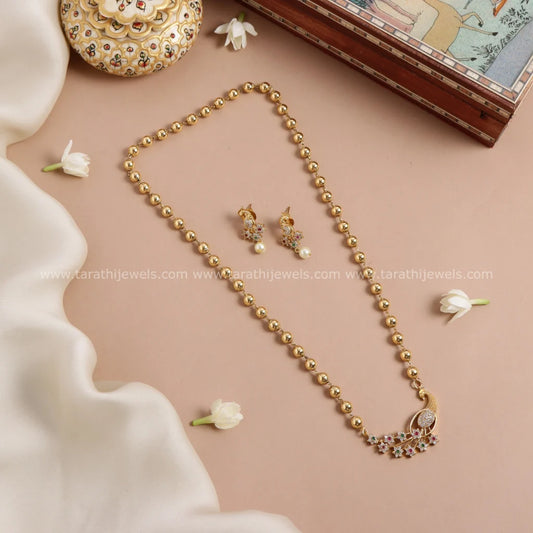 Ad Bridal Peacock Haaram HA275