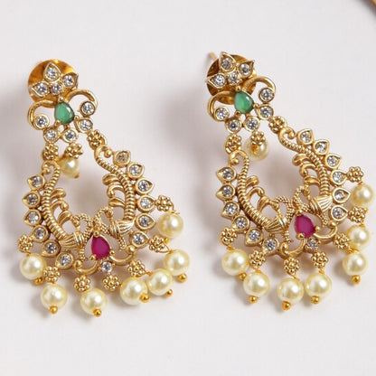 Red Pearl Drops Hasli Choker CH222