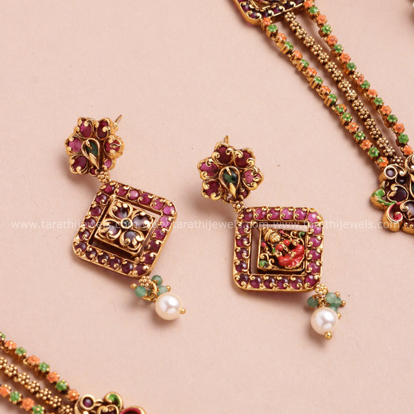 Tarathi Two in one Pendant Heritage Jewellery Haaram HA410