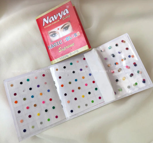 Navya Multi Color Bindi sachet Size8 BB07