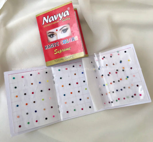 Navya Multi Color Bindi sachet Size10 BB08