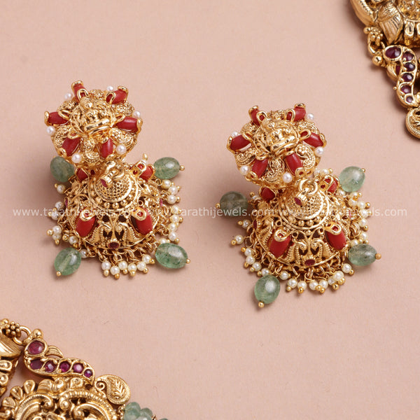 Tarathi Coral Long Haaram HA413