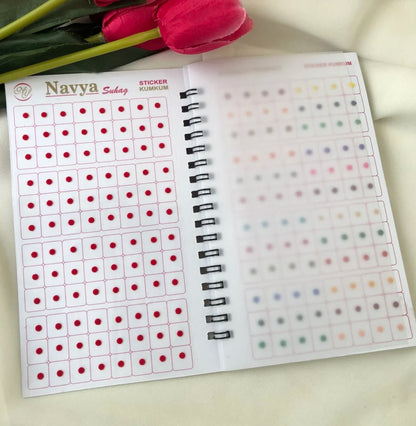 Navya Multi color Bindi Book Size09 BB11