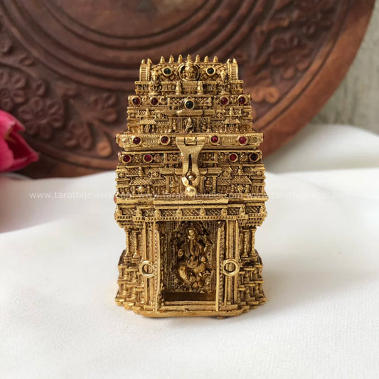 Golden Temple Style Kumkum Box KK36