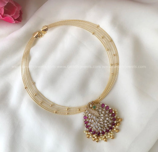Peacock Pendent Hasli Necklace N711