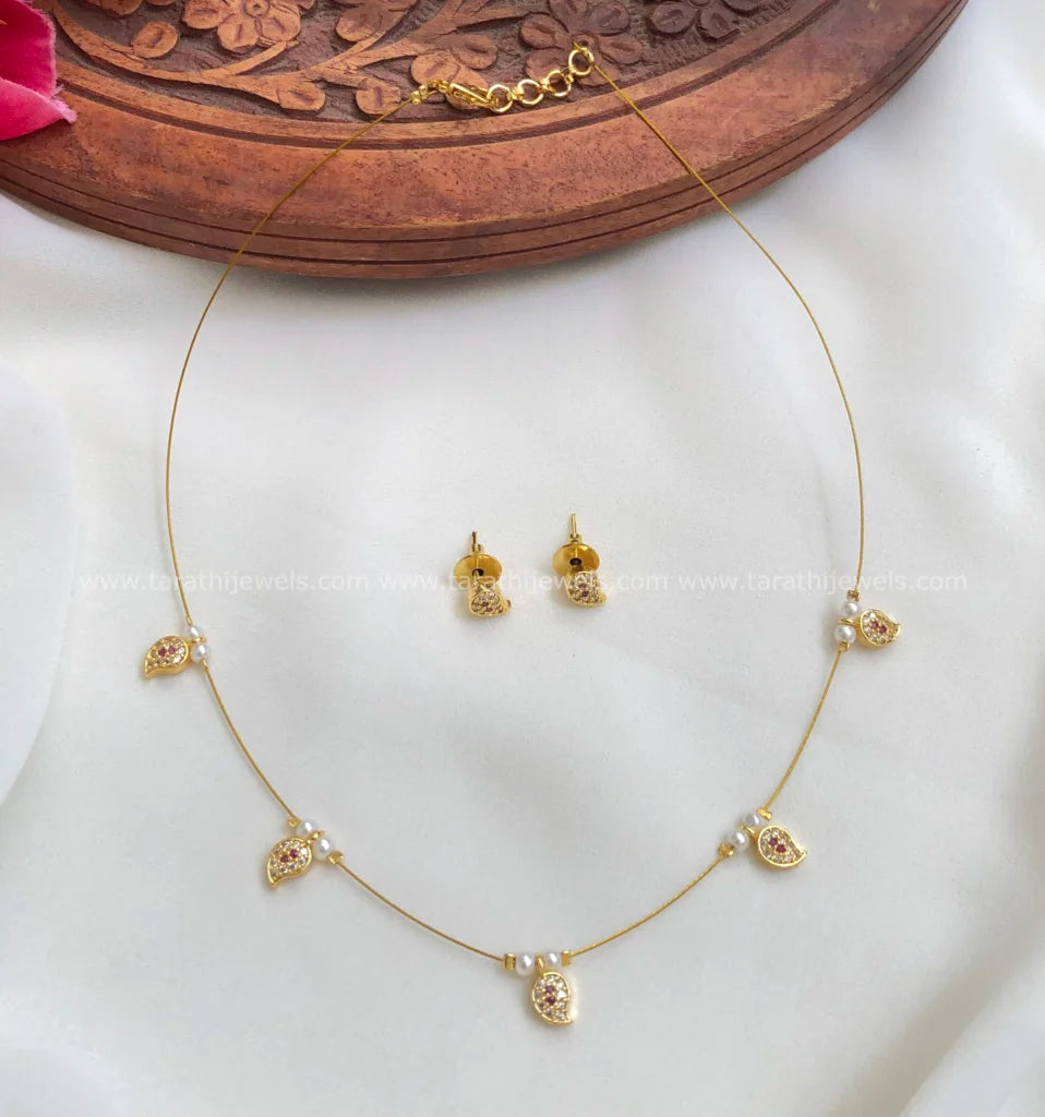 Vaishu Invisible Necklace N721