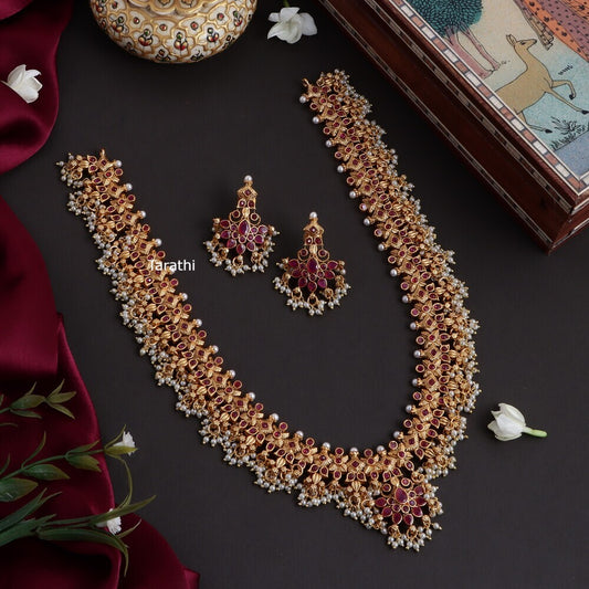 Antique Guttapusalu Long Haaram HA57