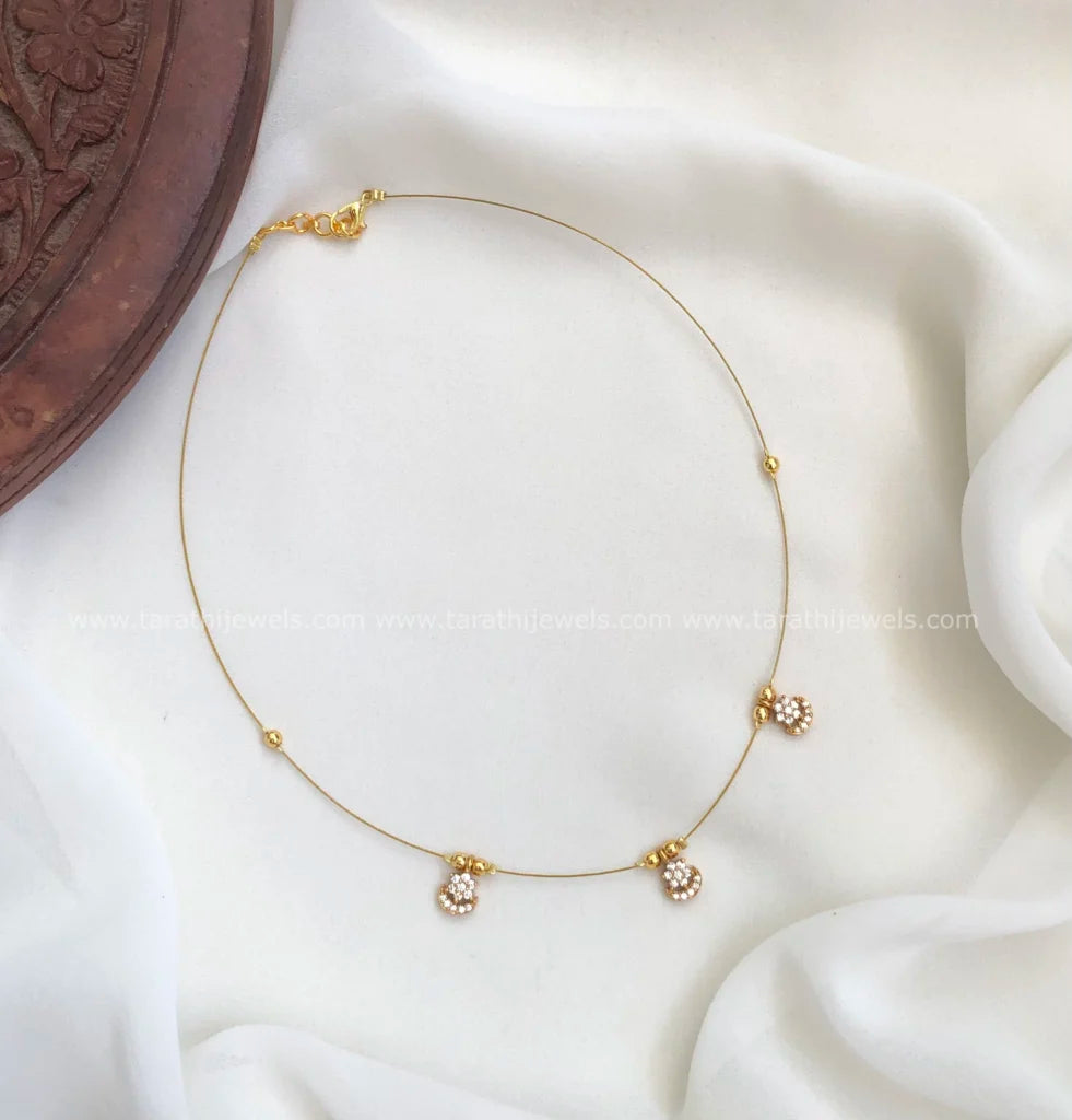 Floral Invisible Necklace N733