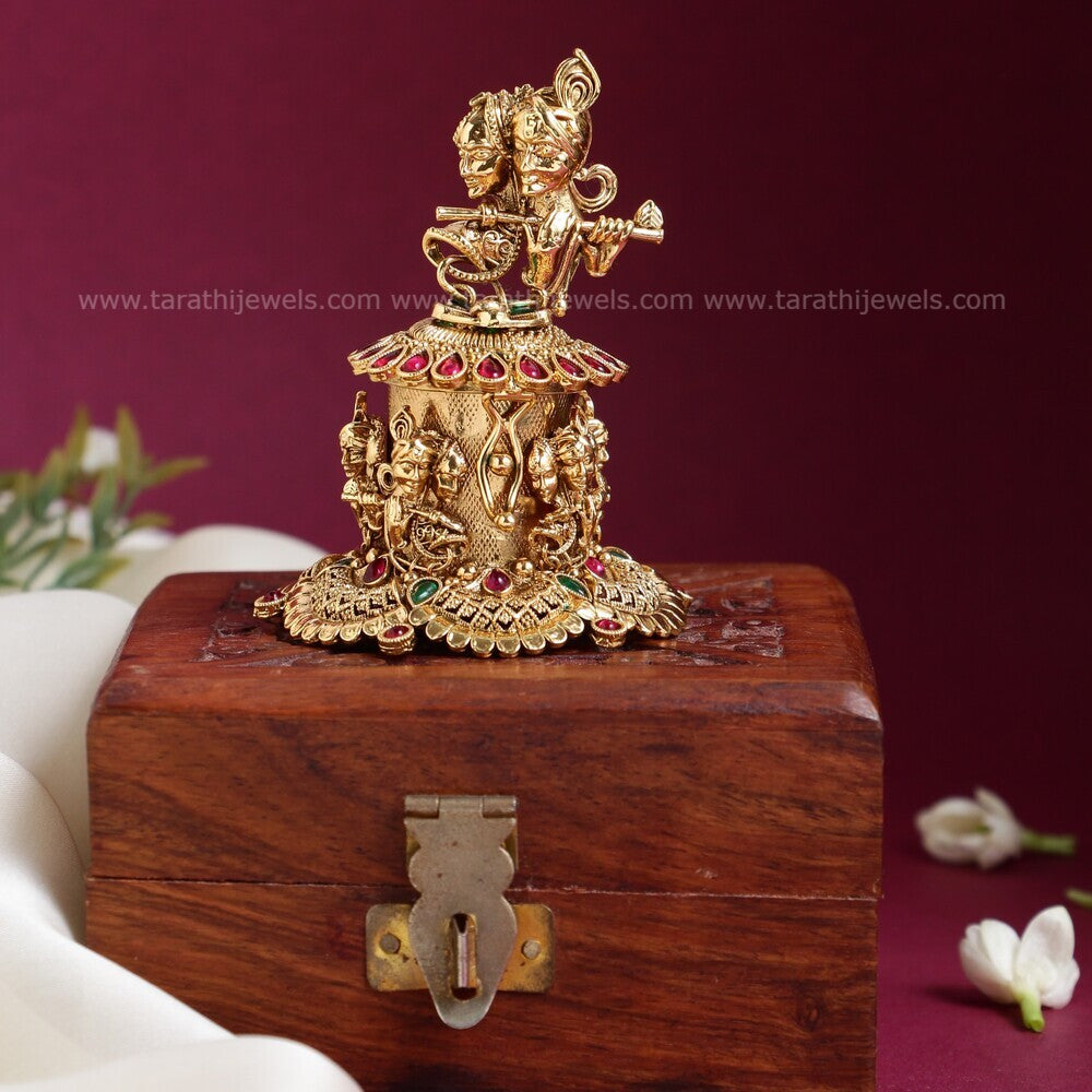 Radhai & Krishna Kumkum Box KK10