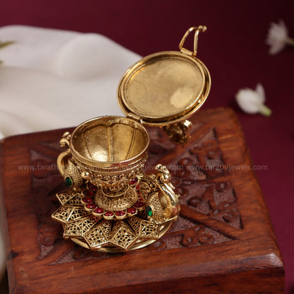 Peacock Kemp Kumkum Box KK22