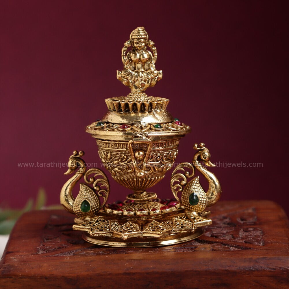 Peacock Kemp Kumkum Box KK22