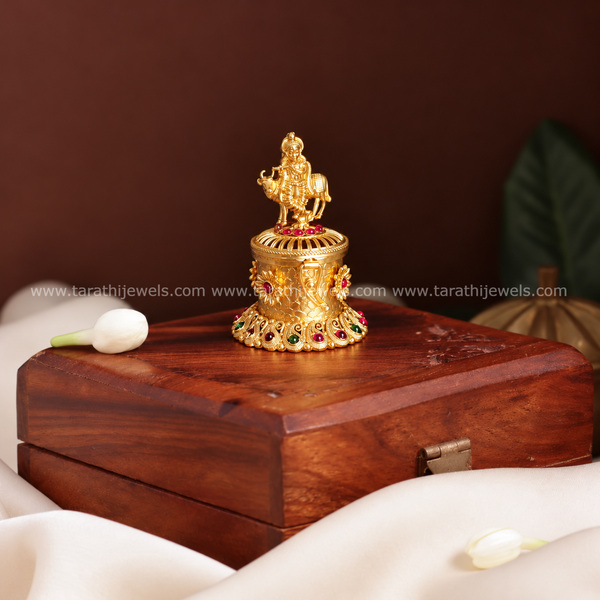 Cow Krishna Kumkum Box KK57