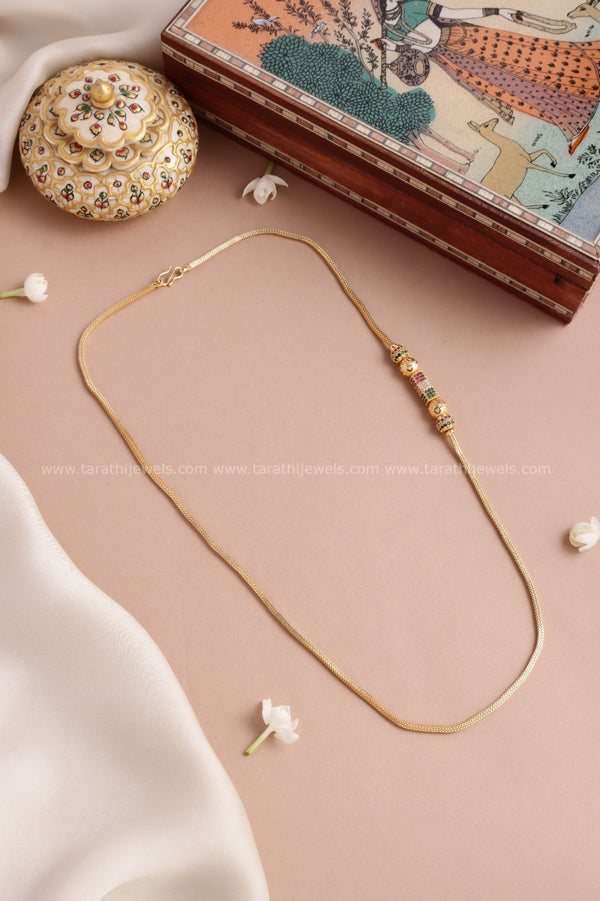 Traditional Ad stone Mogappu Chain MC21