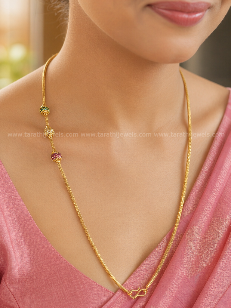 Traditional Ad stone Mogappu Chain MC25