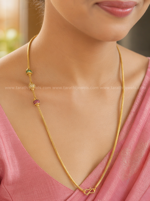 Traditional Ad stone Mogappu Chain MC25